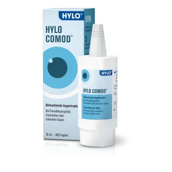 Hylo Comod Λιπαντικές Οφθαλμικές Σταγόνες με Υαλουρονικό Οξύ για Ξηροφθαλμία 10ml