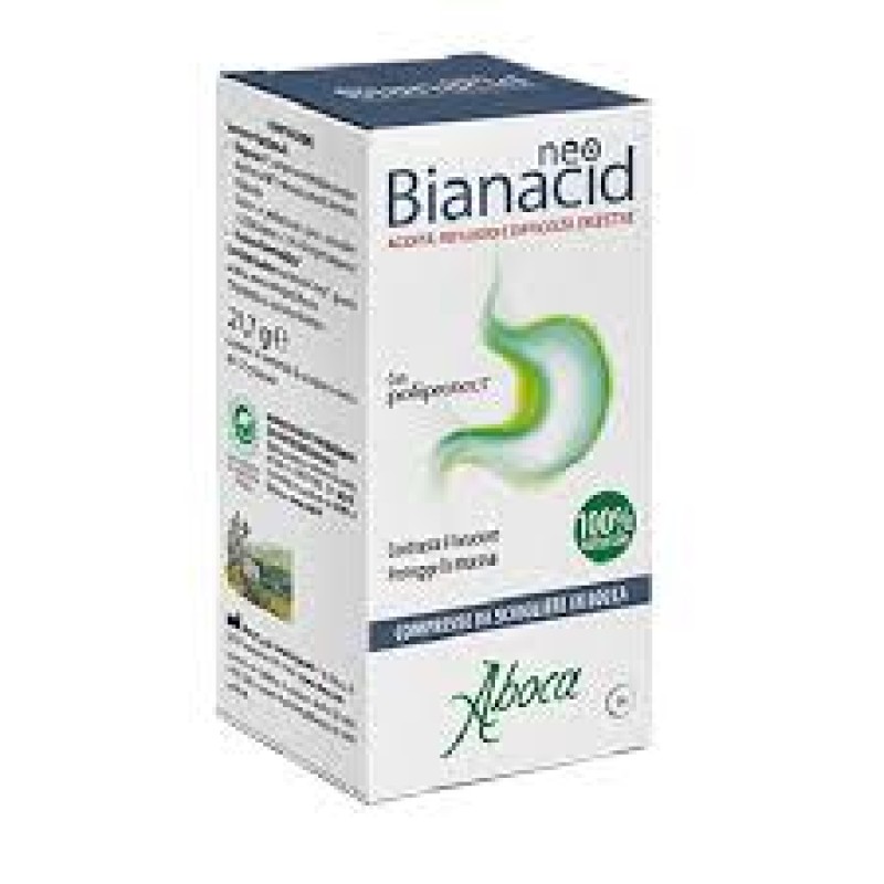 Aboca Neo Bianacid Αντιμετωπίζει την Οξύτητα & την Παλινδρόμηση του Γαστροοισοφαγικού Βλεννογόνου, 14 chew. tab