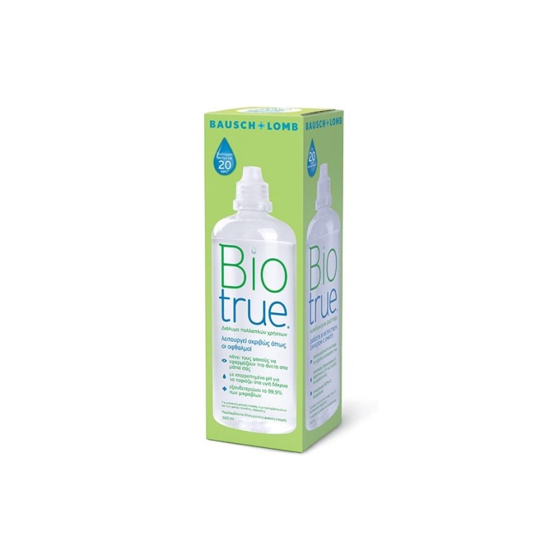 Bausch & Lomb BioTrue Υγρό Φακών Επαφής Πολλαπλών Χρήσεων 360ml