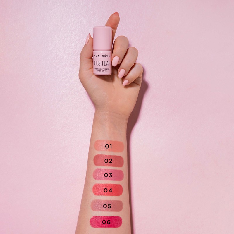 Mon Reve Blush Bar Ενυδατικό κρεμώδες ρουζ σε μορφή stick 02