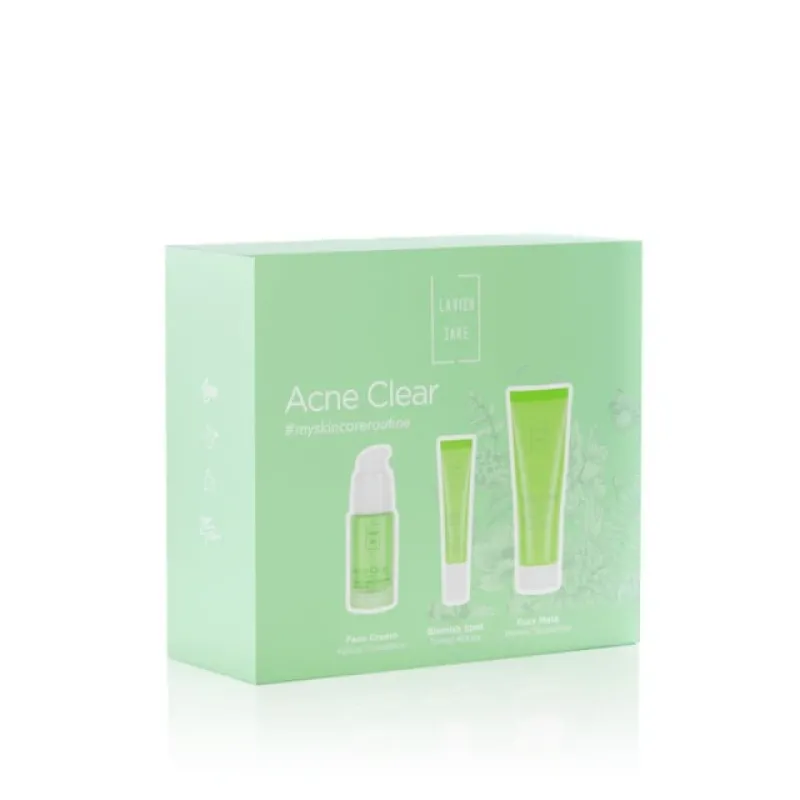Lavish Care Acne Clear My Skin Care Routine Promo Face Cream, 30ml, Rapid Relief Blemish Spot, 15ml, Face Mask, 75ml