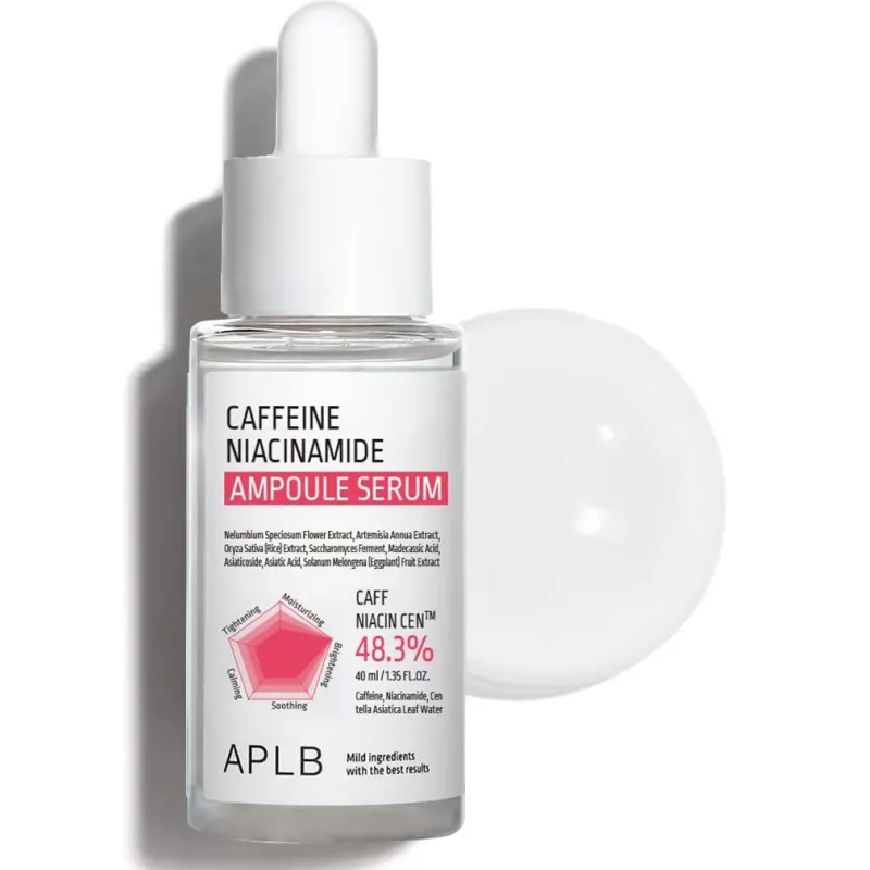 APLB Caffeine Niacinamide Ampoule Serum Ορός Λάμψης & Αποσυμφόρησης Ορός προσώπου, 40 ml