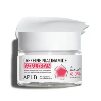 APLB Caffeine Niacinamide Facial Cream Κρέμα Προσώπου για Ξεκούραστη & Λαμπερή Όψη, 55 ml