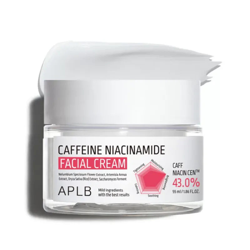 APLB Caffeine Niacinamide Facial Cream Κρέμα Προσώπου για Ξεκούραστη & Λαμπερή Όψη, 55 ml