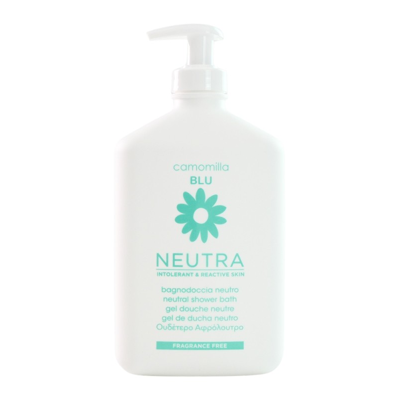 Camomilla Blu Neutra Shower Bath – Υποαλλεργικό Αφρόλουτρο Καθημερινής Χρήσης Χωρίς Άρωμα για Ευαίσθητες & Αντιδραστικές Επιδερμίδες 500ml