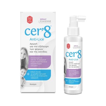 Cer'8 Anti Lice Spray Άοσμη Αγωγή για την Εξάλειψη των Ψειρών και της Κόνιδας 125ml