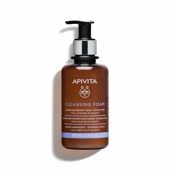 Apivita Cleansing Αφρός Καθαρισμού για Πρόσωπο και Μάτια με Ελιά & Λεβάντα 200ml