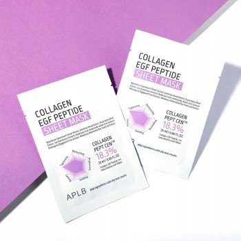 APLB Collagen Egf Peptide Sheet Mask Μάσκα Σύσφιξης & Ενυδάτωσης Προσώπου 25ml