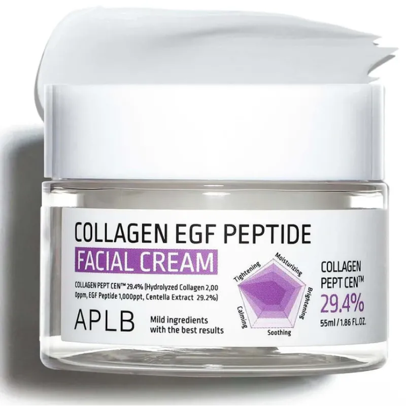 APLB Collagen EGF Peptide Facial Cream Ενυδατική για Ανάπλαση & Σύσφιξη Προσώπου, 55 ml