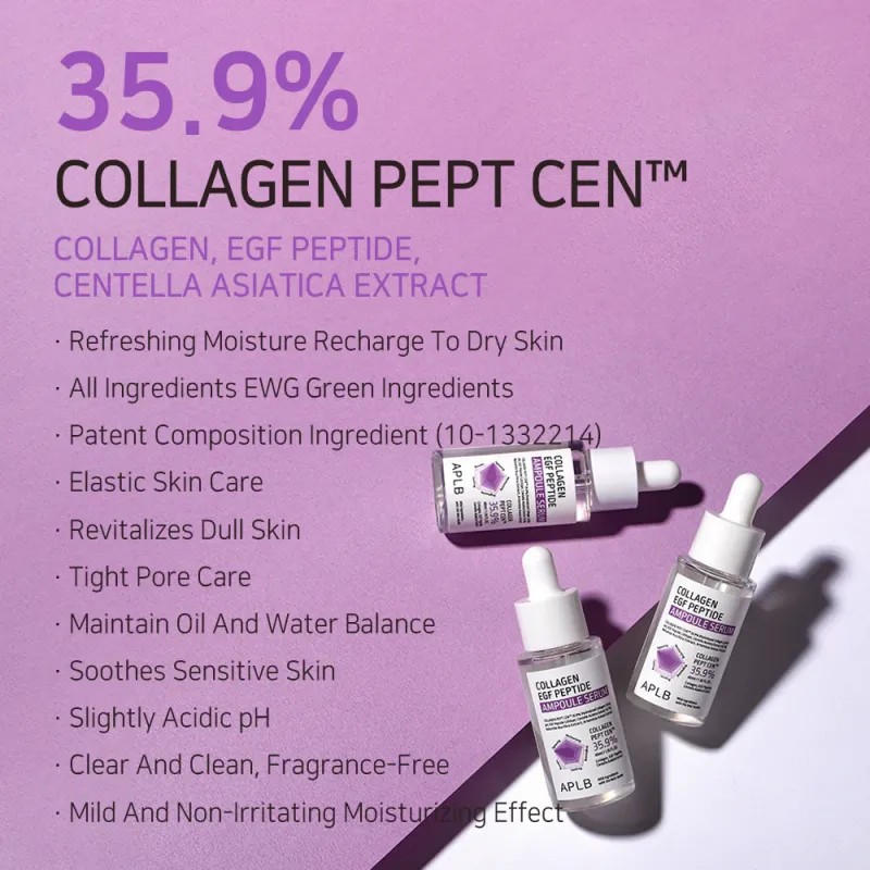 APLB Collagen EGF Peptide Ampoule Serum Ορός σύσφιξης & αναγέννησης με κολλαγόνο και πεπτίδια, 40 ml
