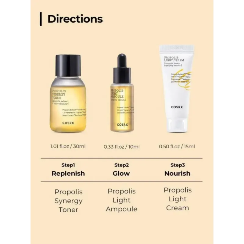 COSRX Honey Glow kit -Κιτ λάμψης και ενυδάτωσης, 1 set