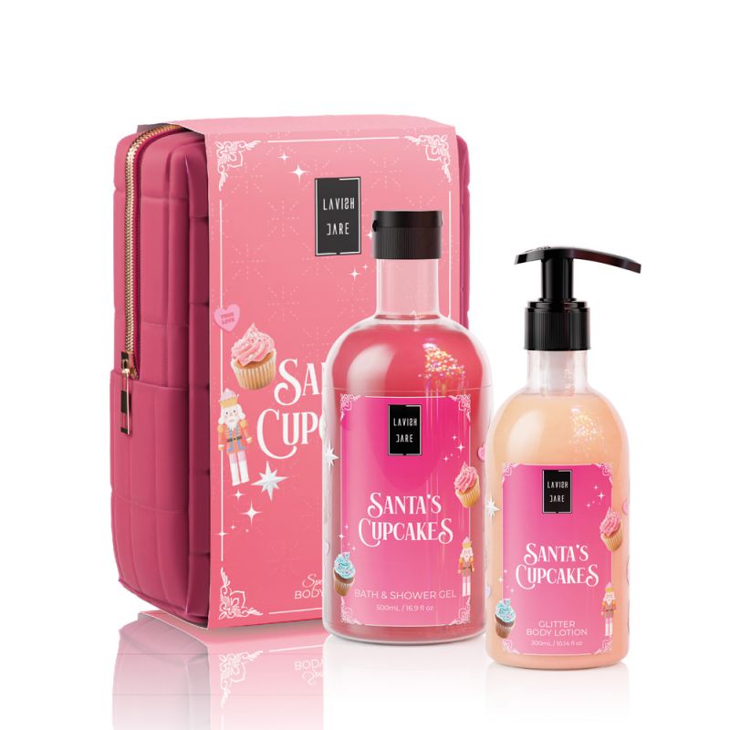 Lavish Care Snata's Cupcakes Special Christmas Set Αφρόλουτρο 500ml & Κρέμα Σώματος 300ml