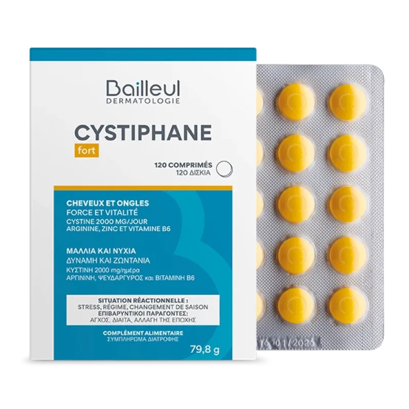 Bailleul Cystiphane fort Cystine B6 Zinc με (-20%) 120tabs