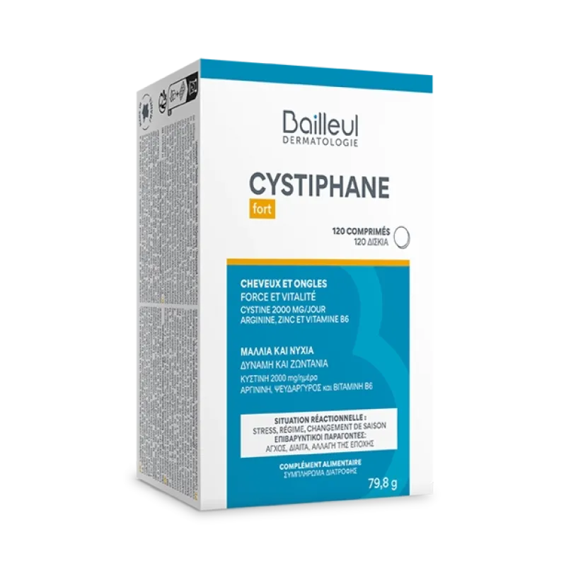 Bailleul Cystiphane fort Cystine B6 Zinc με (-20%) 120tabs