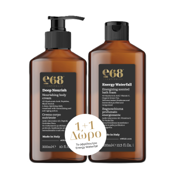 E68 Bodycare Nourishing Body Cream 300ml + ΔΩΡΟ Energizing Scented Bath FOoam 400ml