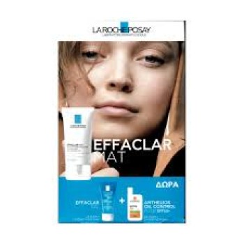 La Roche-Posay Promo Effaclar MAT 40ml & Δώρο Effaclar Gel Καθαριστικό, 50ml & Anthelios UVMUNE 400 Oil Control Fluid SPF50+, 3ml
