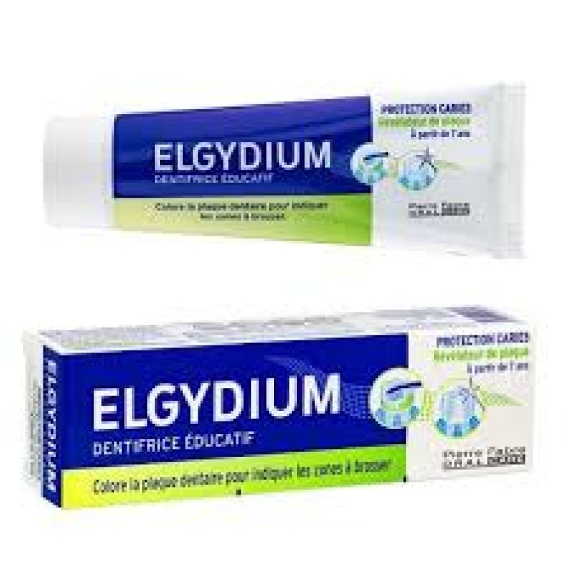 Elgydium Οδοντόπαστα Αποκάλυψης Πλάκας 1400ppm, εκπαιδευτική οδοντόπαστα 50ml 