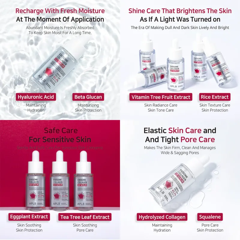 APLB Exosome Collagen EX Serum Ορός Σύσφιξης & Αναζωογόνησης προσώπου, 40 ml