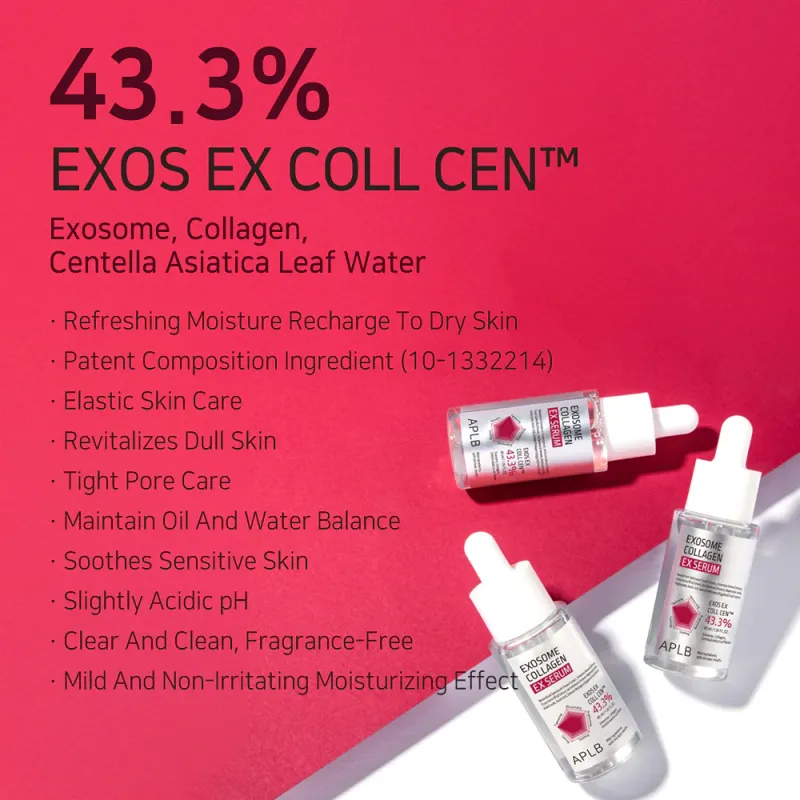 APLB Exosome Collagen EX Serum Ορός Σύσφιξης & Αναζωογόνησης προσώπου, 40 ml