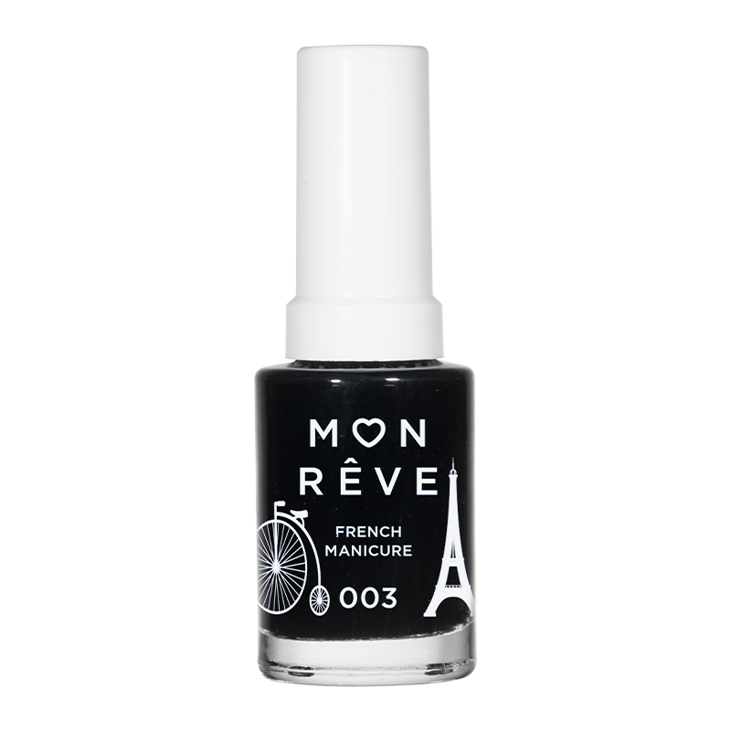 Mon Reve Nail French Manicure 003 Black Tip Βερνίκι νυχιών για γαλλικό μανικιούρ