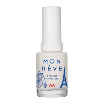 Mon Reve Nail French Manicure 06 Sheer White Βερνίκι νυχιών για γαλλικό μανικιούρ
