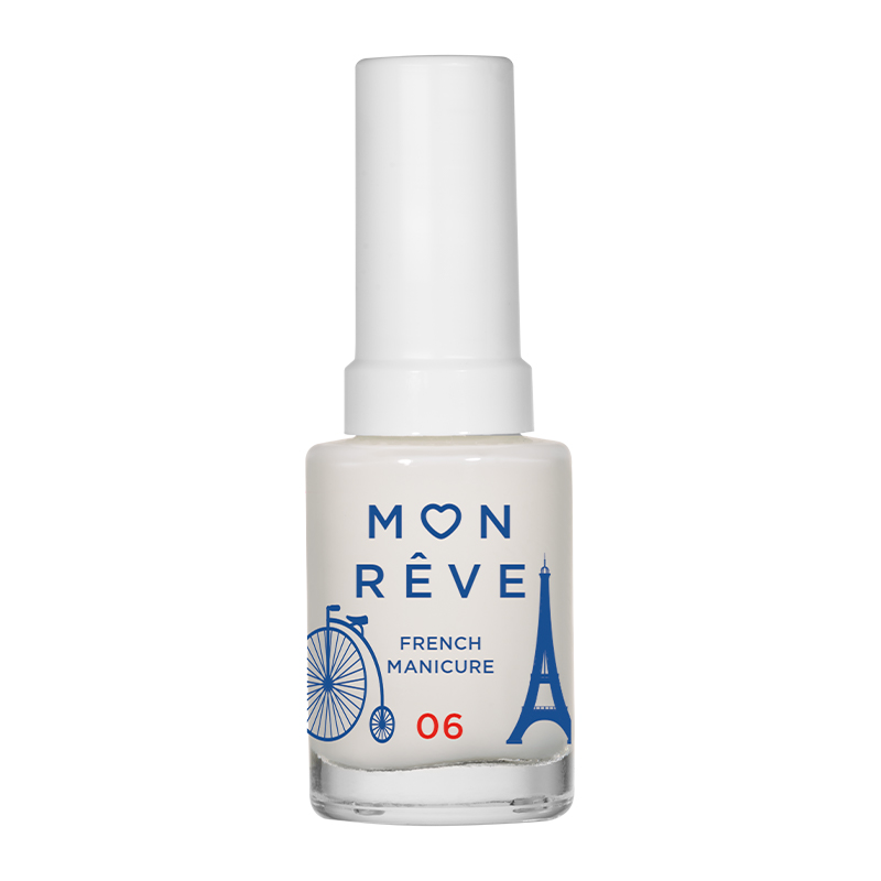 Mon Reve Nail French Manicure 06 Sheer White Βερνίκι νυχιών για γαλλικό μανικιούρ