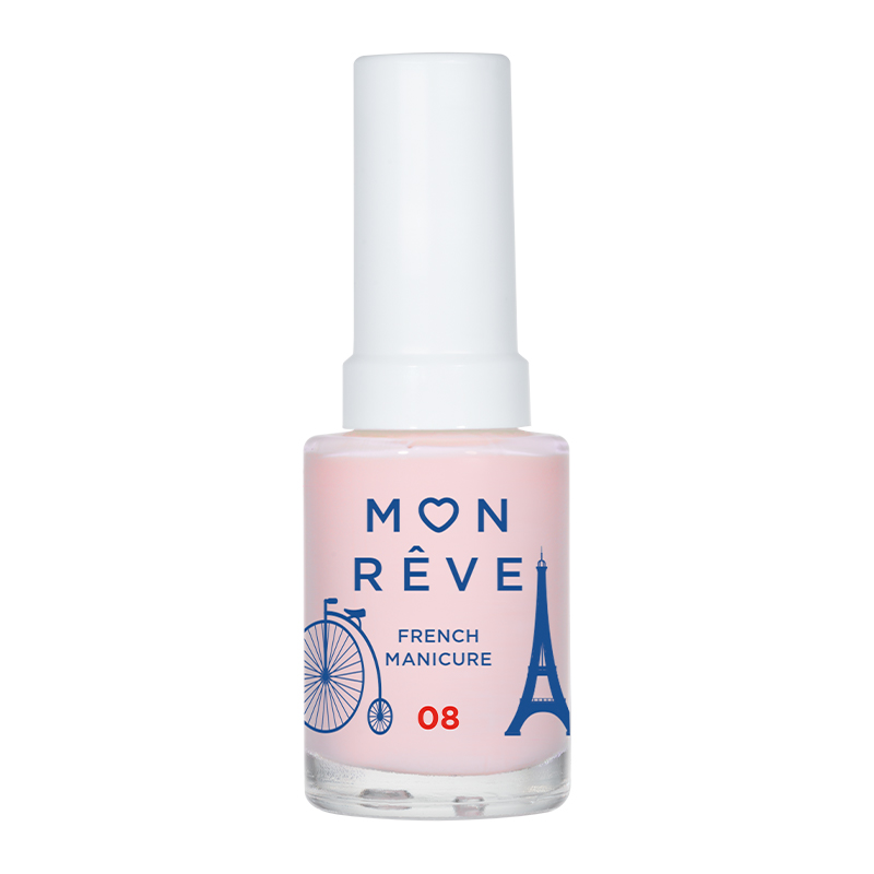 Mon Reve Nail French Manicure 08 Sheer Rose Βερνίκι νυχιών για γαλλικό μανικιούρ