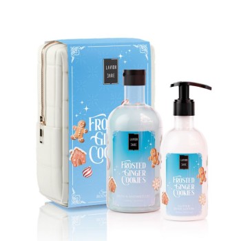 Lavish Care Frosted Ginger Cookies Special Christmas Set Αφρόλουτρο 500ml & Glitter Κρέμα Σώματος 300ml 