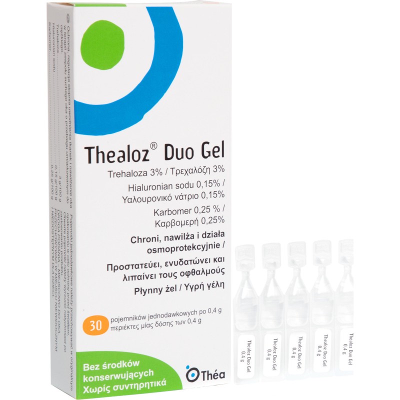 Thea Thealoz Duo Gel Ενυδατικές Οφθαλμικές Σταγόνες σε Gel για Προστασία 30x0.4ml