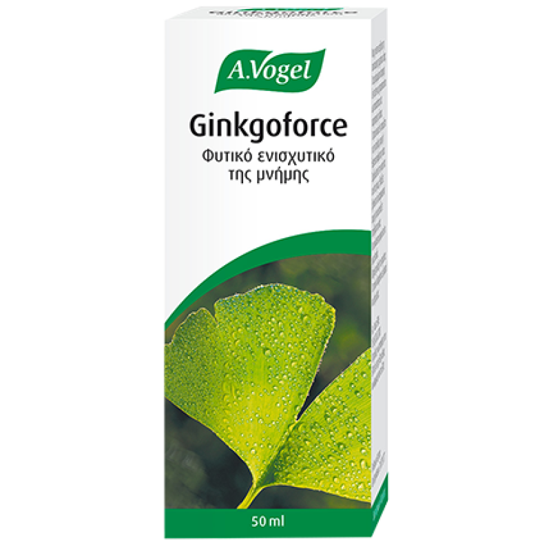 A.Vogel Geriaforce Gingoforce Φυτικό συμπλήρωμα διατροφής για τη φυσιολογική λειτουργία της μνήμης, 50ml