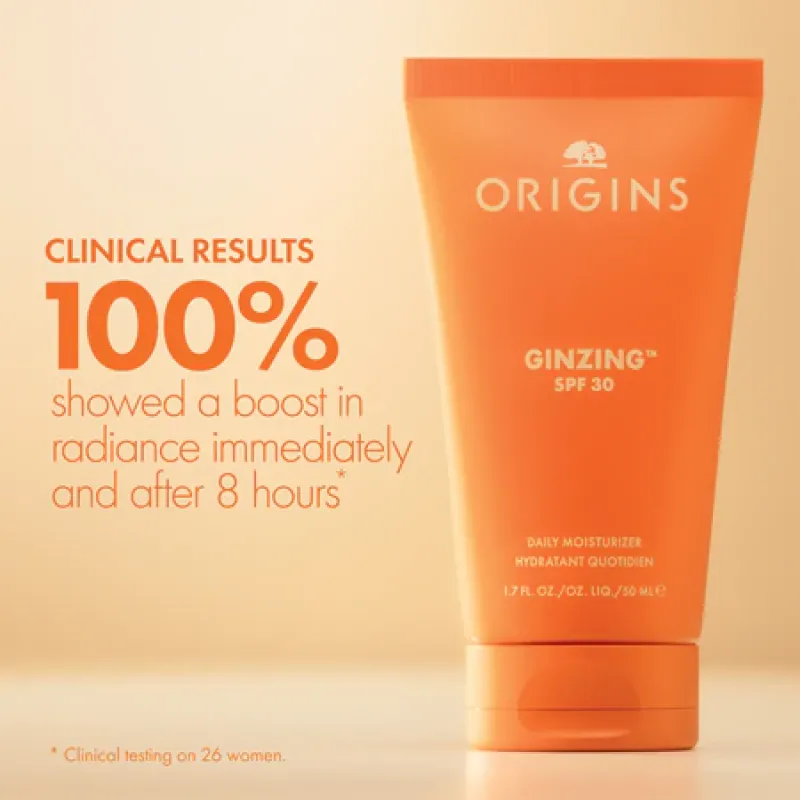 Origins Ginzing Daily Moisturizer Face Cream Ενυδατική Κρέμα Προσώπου SPF30, 50ml