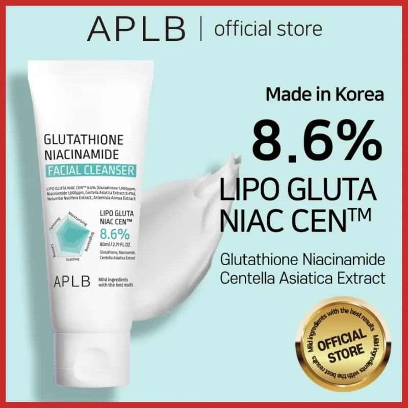 APLB Glutathione Niacinamide Facial Cleanser Καθαριστικό με Αντιοξειδωτική & Καταπραϋντική Δράση Καθαριστικό Προσώπου, 80 ml