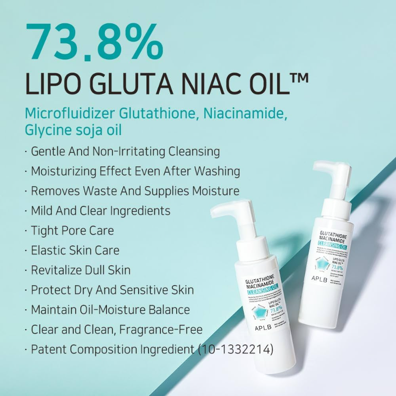 APLB Glutathione Niacinamide Cleansing Oil  Αντιοξειδωτικό καθαριστικό λάδι Καθαριστικό Προσώπου, 105 ml