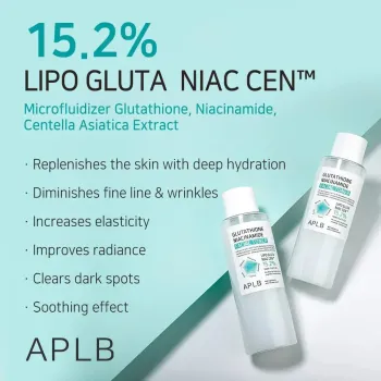 APLB Glutathione Niacinamide Facial Toner Τονωτική Λοσιόν για Ενυδάτωση & Λάμψη Τονωτική Λοσιόν, 160 ml