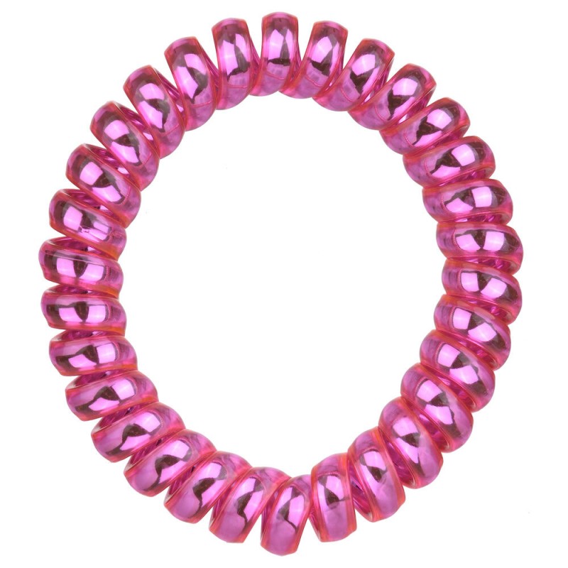 Hello Kitty Spiral Λαστιχάκι Μαλλιών Ροζ 2 τεμάχια