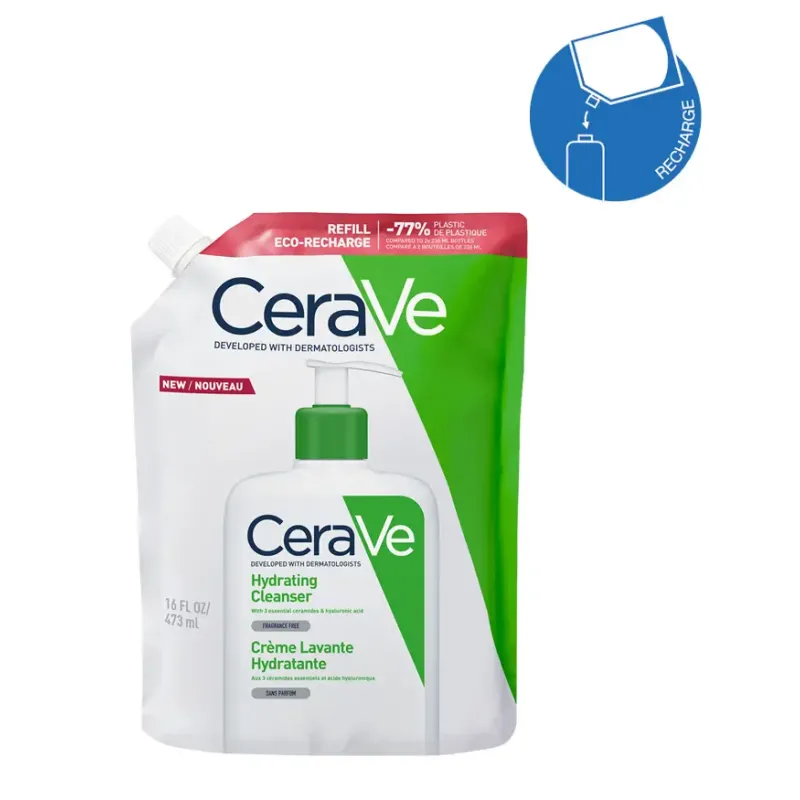 Cerave Hydrating Cleanser Refill Κρέμα Καθαρισμού Προσώπου & Σώματος 473ml