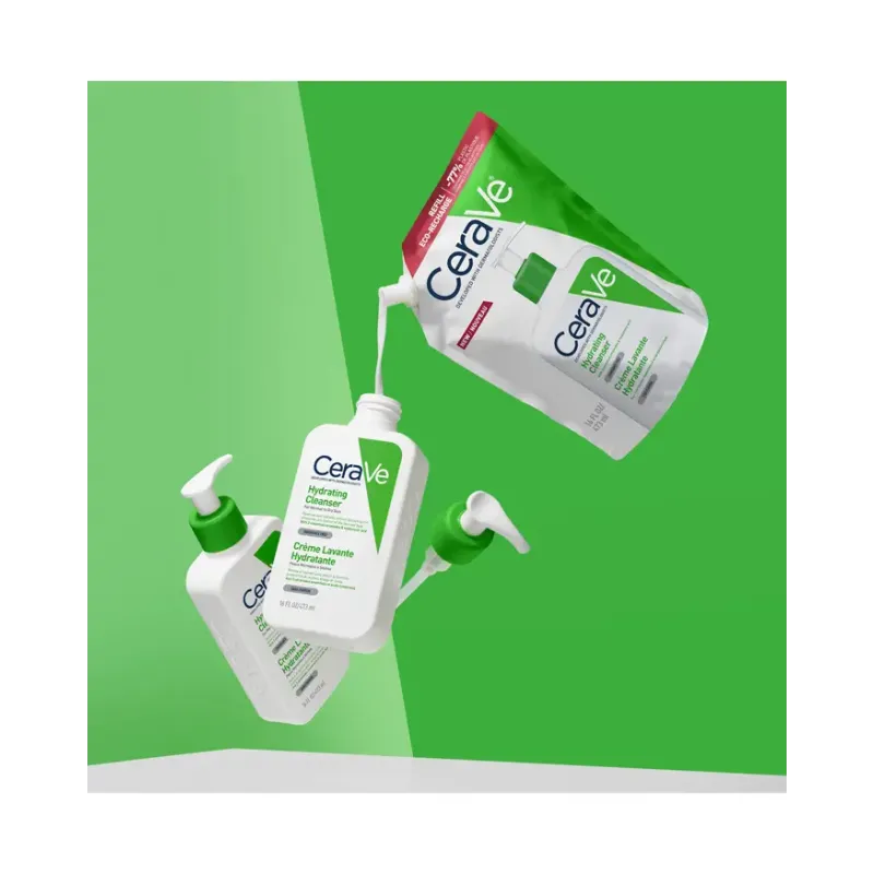 Cerave Hydrating Cleanser Refill Κρέμα Καθαρισμού Προσώπου & Σώματος 473ml