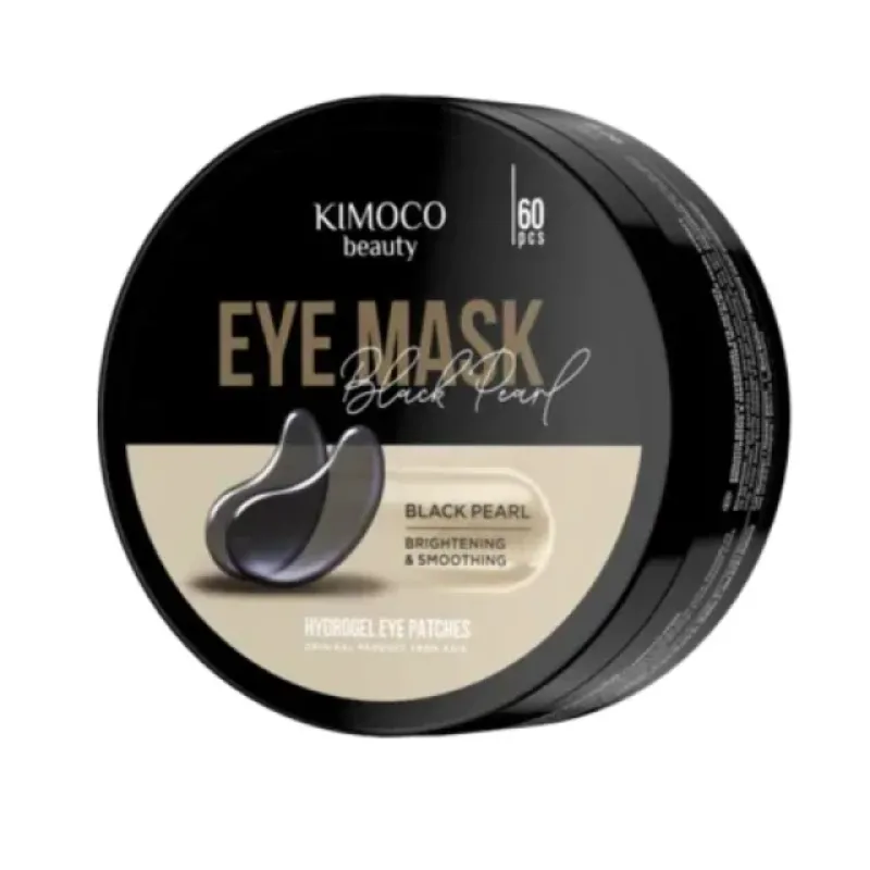 Kimoco Beauty Black Pearl Eye Mask Μάσκα Ματιών για Λάμψη & Λείανση με Εκχύλισμα Μαύρης Πέρλας 60τεμ