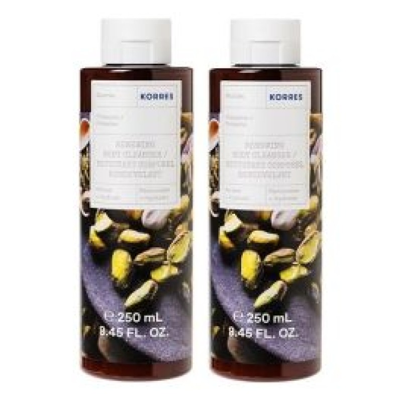 Korres Φυστίκι Body Cleanser 2x250ml