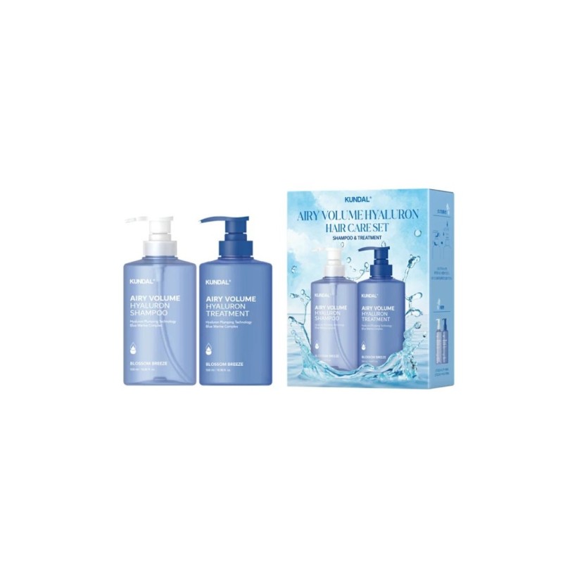 Kundal Hyaluron Airy Volume 300ml set  Σαμπουάν και μαλακτική με υαλουρονικό 300ml και 300ml