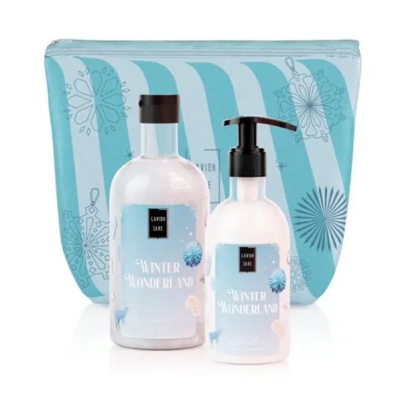Lavish Care Winter Wonderland Set Bath & Shower Gel Αφρόλουτρο 500 ml + Glitter Body Lotion 300 ml