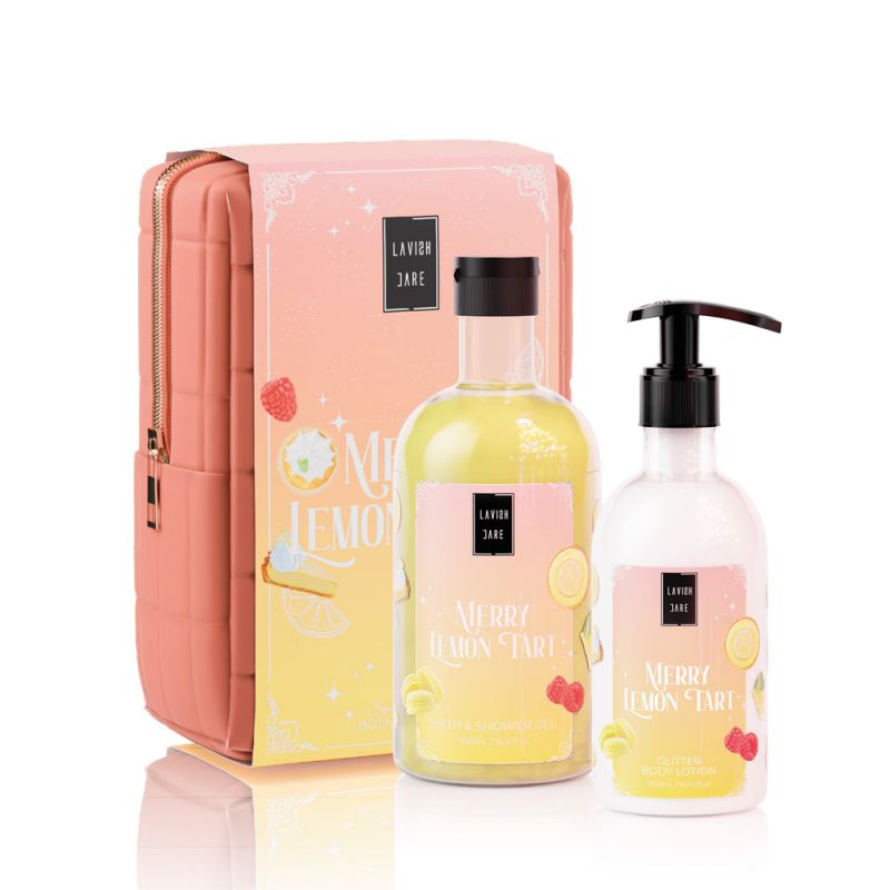 Lavish Care Merry Lemon Tart Special Christmas Set Αφρόλουτρο 500ml & Κρέμα Σώματος 300ml