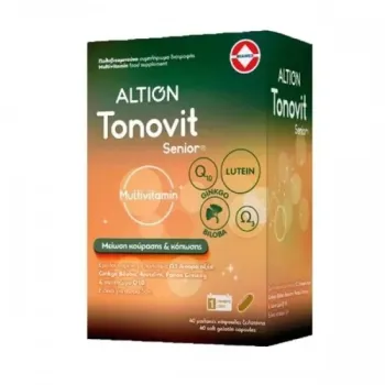 ALTION Tonovit Senior Πολυβιταμίνη για Άτομα 50+ Ετών Μείωση της Κούρασης και Κόπωσης 40caps
