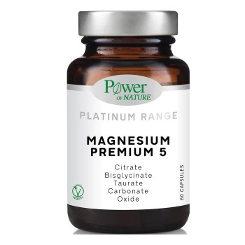 Power of Nature Platinum Range Magnesium Premium 5 plus B6, 60caps