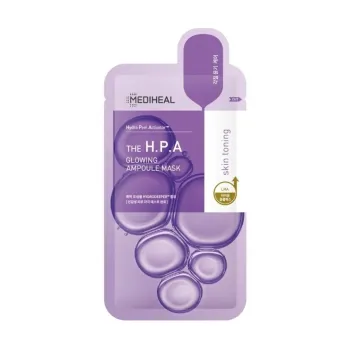 Mediheal The H.P.A Glowing Ampoule Mask - Beauty mask with exfoliating properties for glowing, smooth skin
