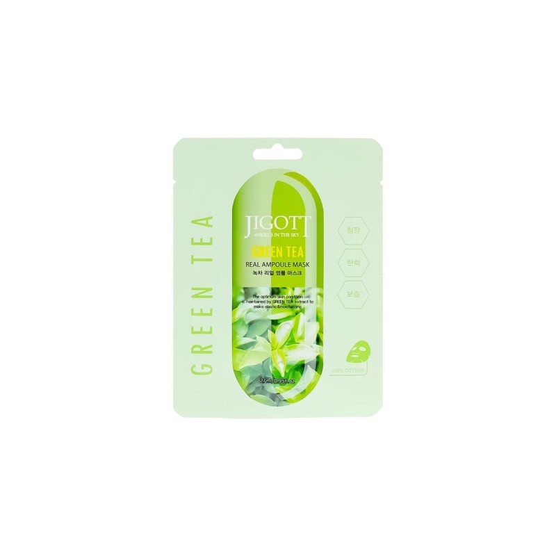 Jigott Green Tea Real Ampoule Mask