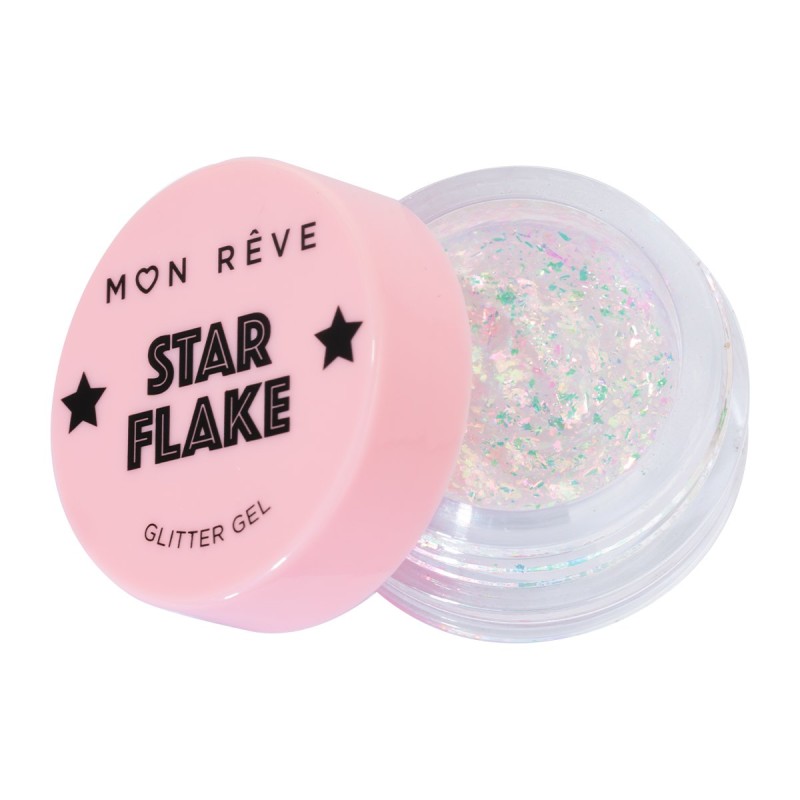 Mon Reve Starflake Glitter Gel πολλαπλών χρήσεων για έντονη πολυδιάστατη λάμψη 03 Sand Dune