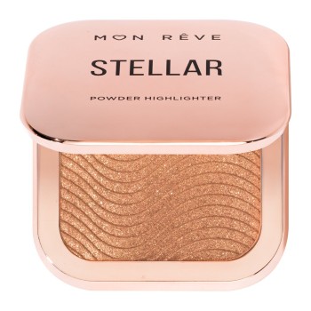 Mon Reve Stellar Powder Highlighter σε μορφή πούδρας για άμεση λάμψη 02 Golden Sand