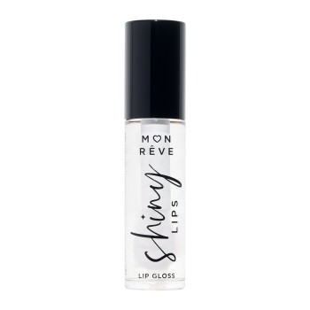 Mon Reve Shiny Lips Ενυδατικό, ultra-shiny lip gloss μεγάλης διάρκειας 01 Clear