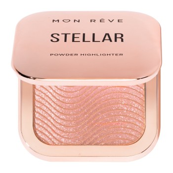 Mon Reve Stellar Powder Highlighter σε μορφή πούδρας για άμεση λάμψη 03 Sunset
